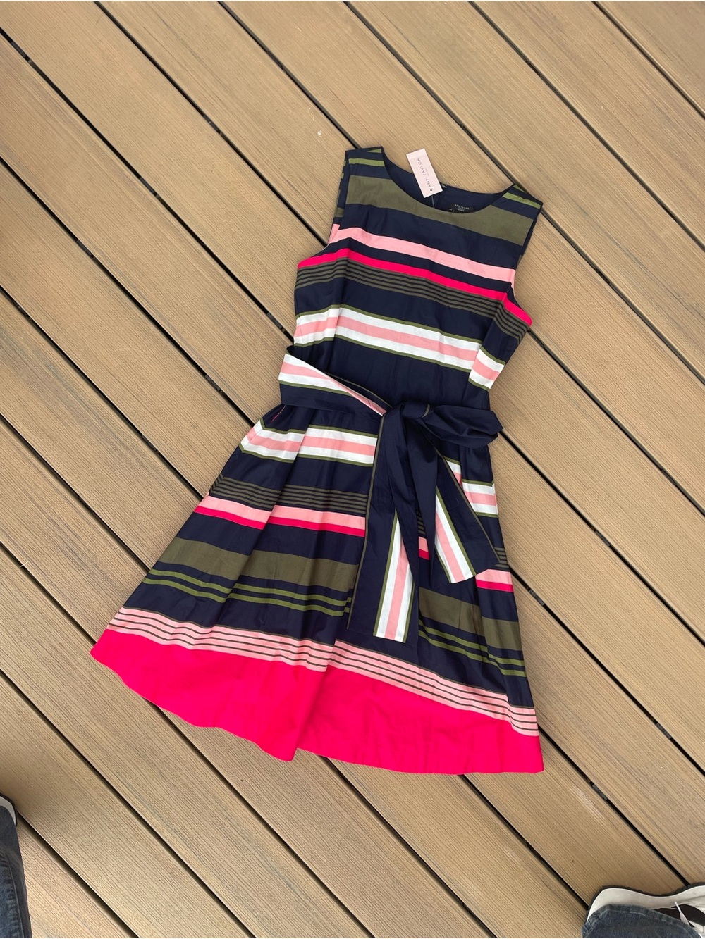 Ann Taylor multicolored midi dress